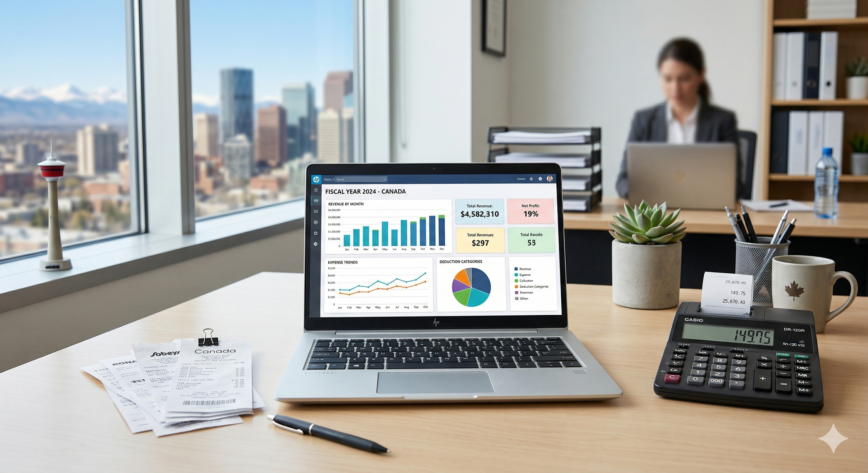 Financial dashboard and reports for Calgary small business accounting