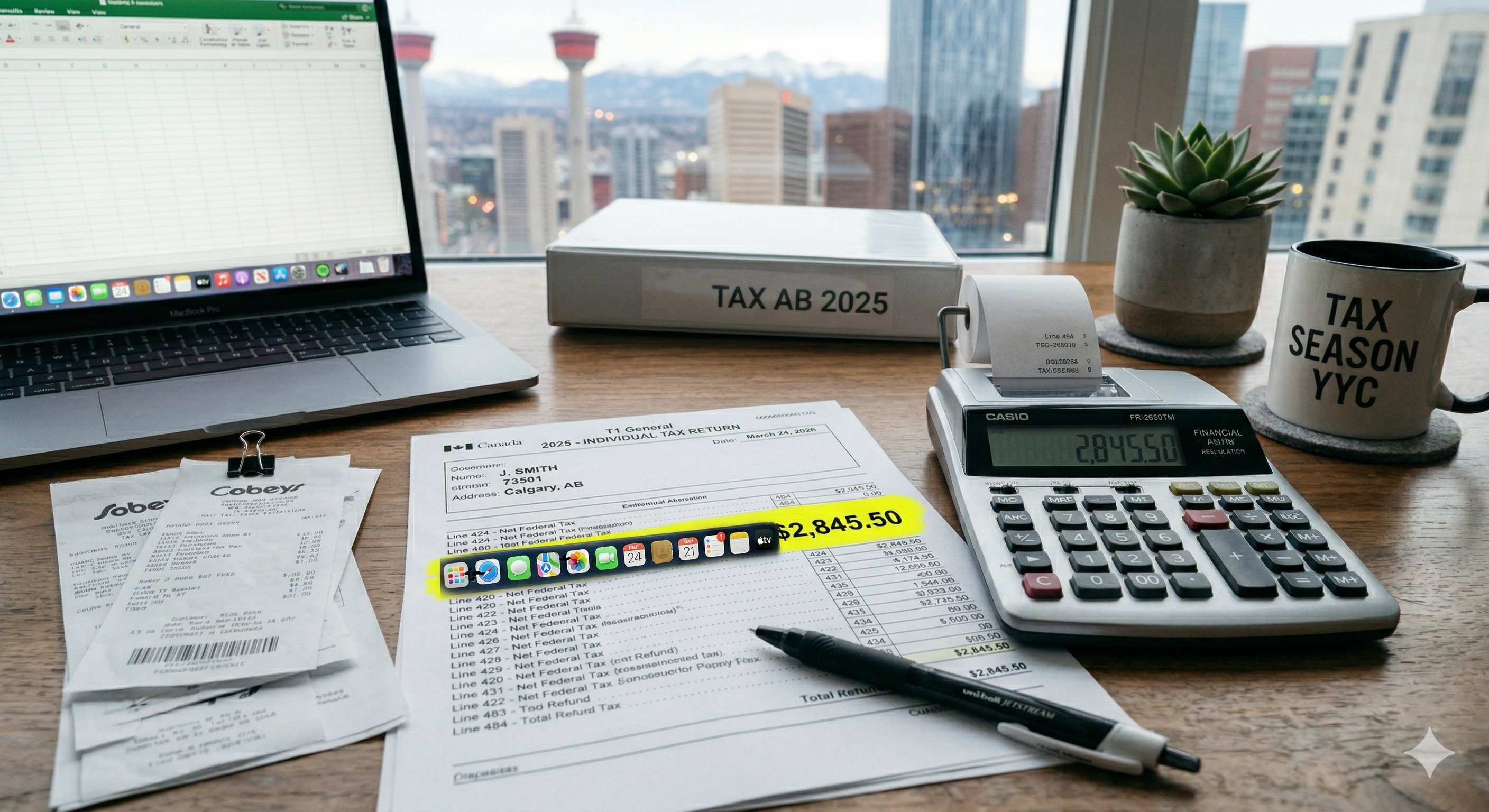 Personal tax return calculation and refund planning Canada